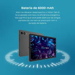 Tablet Positivo Vision TAB 10 4GB RAM 128GB Armazenamento, Octa-Core — imagem 9