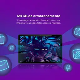 Tablet Positivo Vision TAB 10 com Capa Teclado 4GB RAM 128GB, Octa-Core — imagem 7