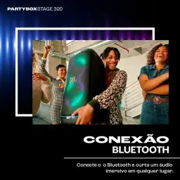 JBL, Caixa de Som, PartyBox Stage 320, Bluetooth, Portátil, Show de Luzes — imagem 5