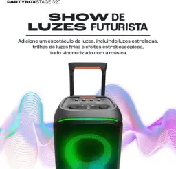 JBL, Caixa de Som, PartyBox Stage 320, Bluetooth, Portátil, Show de Luzes — imagem 3