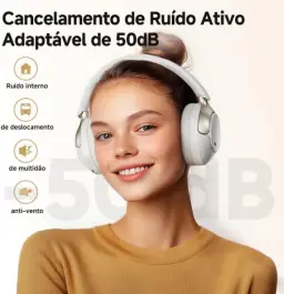 QCY H3 PRO ANC Fone de Ouvido Bluetooth, Headphone ANC Adaptáveis — imagem 2