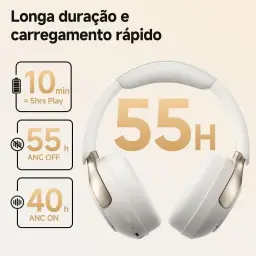 QCY H3 PRO ANC Fone de Ouvido Bluetooth, Headphone ANC Adaptáveis — imagem 4