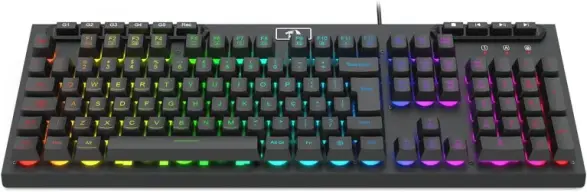 Teclado Gamer Redragon Aditya, Membrana, RGB, ABNT2 - K513-RGB PT - Preto — imagem 2