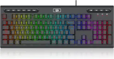 Teclado Gamer Redragon Aditya, Membrana, RGB, ABNT2 - K513-RGB PT - Preto — imagem 9