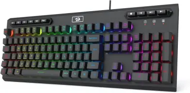 Teclado Gamer Redragon Aditya, Membrana, RGB, ABNT2 - K513-RGB PT - Preto — imagem 1