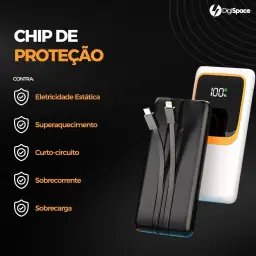 Carregador Portátil (Power Bank) 20000mAh Turbo 22.5W Carregamento Ultra Rápido — imagem 7