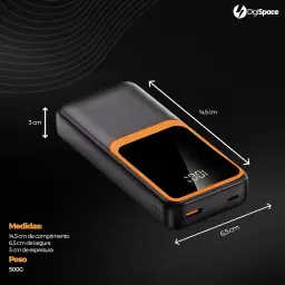 Carregador Portátil (Power Bank) 20000mAh Turbo 22.5W Carregamento Ultra Rápido — imagem 8