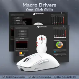 Mouse ATTACK SHARK X3 49g SUPERLIGHT, sensor PixArt PAW3395 — imagem 6
