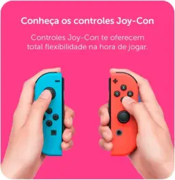 Nintendo, Controle Nintendo Switch, Joy-Con, Esquerdo e Direito, Versátil — imagem 2