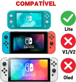 Case Genérico Bolsa Estojo Compatível para Nintendo Switch Lite Preto — imagem 4