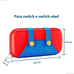 Case para Nintendo Switch OLED - Capa Protetora Tema Mario — imagem 4