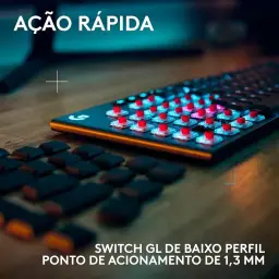 Teclado Mecânico Gamer Sem Fio Logitech G915 X LIGHTSPEED com RGB LIGHTSYNC — imagem 3
