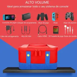 Case para Nintendo Switch Oled, Bolsa para Armazenamento de Console de Jogos — imagem 4