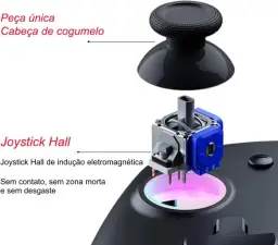 Controle sem Fio para Nintendo Switch/OLED Hall Effect Joystick 6-eixos — imagem 1