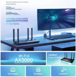 Roteador TP-Link Archer AX53, WiFi 6, Gigabit Dual Band — imagem 3