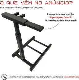 LimaRace Suporte Para Volantes Pilot J1 USB Preto - PC, PS3, PS4, XBOX 360, ONE — imagem 8