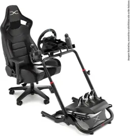 Extreme Simracing Suporte Para Volante Cockpit Simulador SGT Preto — imagem 10