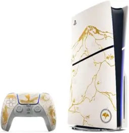 Pack do console PlayStation®5 – Edição Limitada Ouro - Ghost of Yōtei — imagem 1