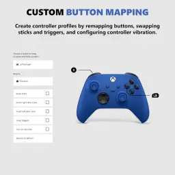 Controle Sem Fio Xbox - Shock Blue — imagem 4