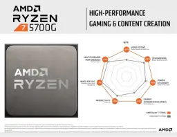 Processador AMD Ryzen 7 5700G Box (AM4 / 8 Cores/16 Threads/4.6GHz /16MB — imagem 4