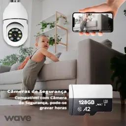 Cartão de Memória 128GB Original com Adaptador Micro Full HD - Velocidade — imagem 3