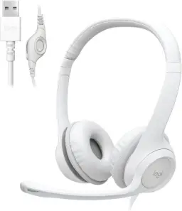 Headset fio USB Logitech H390 Almofadas