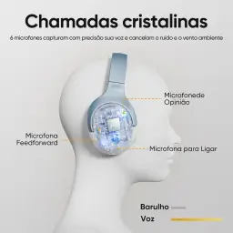 Fone de Ouvido Bluetooth QCY H3 ANC, Cancelamento de Ruído Ativo Headphone — imagem 4