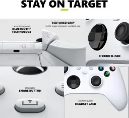 Controle Sem Fio Microsoft Xbox - Branco — imagem 4