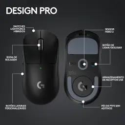 Mouse Gamer Sem Fio Logitech G PRO X Superlight 2 com Tecnologia LIGHTSPEED — imagem 8