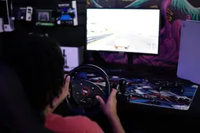 Volante & Pedal Force Driving PS4/PS3/PC/XBOXONE/XBOX360 Preto Dazz — imagem 11