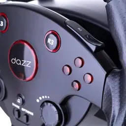 Volante & Pedal Force Driving PS4/PS3/PC/XBOXONE/XBOX360 Preto Dazz — imagem 8