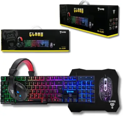 Combo GAMER 4 em 1 MTS, Nightmare - Mouse 4D 3600 Dpi - Teclado RGB LED Rainbow