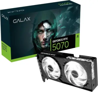 Placa de Video GALAX GeForce RTX 5070 2X 1-CLICK OC 12GB GDDR7 192BITS -
