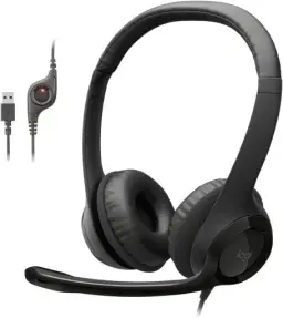 Headset fio USB Logitech H390 Almofadas
