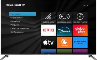 Smart TV 55" Philco 4K UHD LED Roku TV Dolby Audio P55CRA — imagem 2