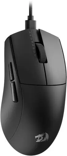 Mouse Gamer Redragon K1ng 1K Preto PAW3327 Cabo USB Tipo-C Removível 12400 DPI — imagem 1