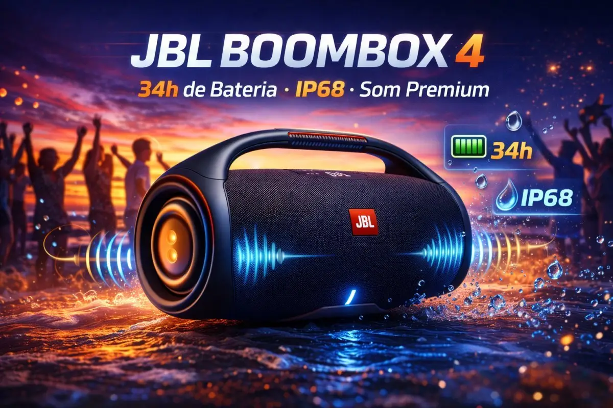 JBL Boombox 4: A Melhor Caixa de Som Portátil para o Seu Verão 2026