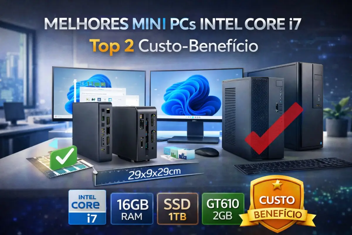Mini PCs Intel Core i7 em Abril 2026: Top 2 Custo-Benefício para Produtividade