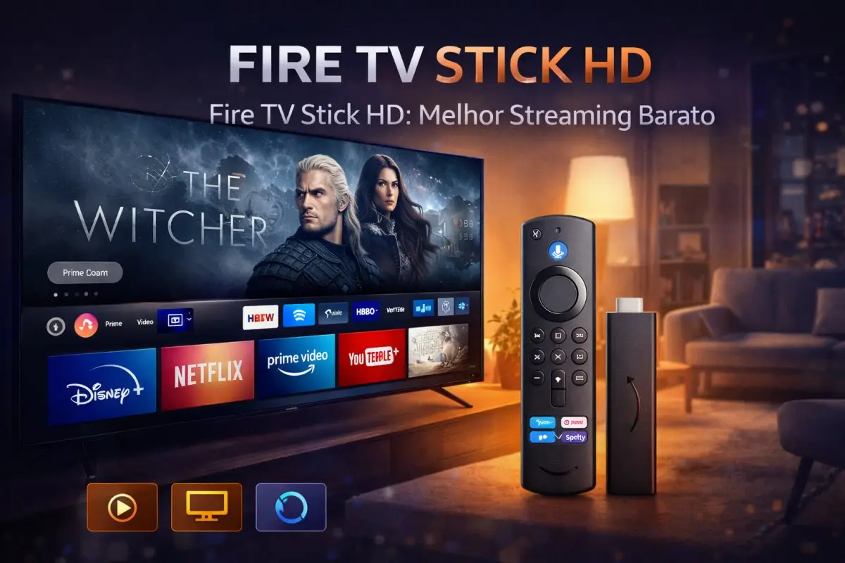 Fire TV Stick HD: Streaming acessível e Alexa na sua TV