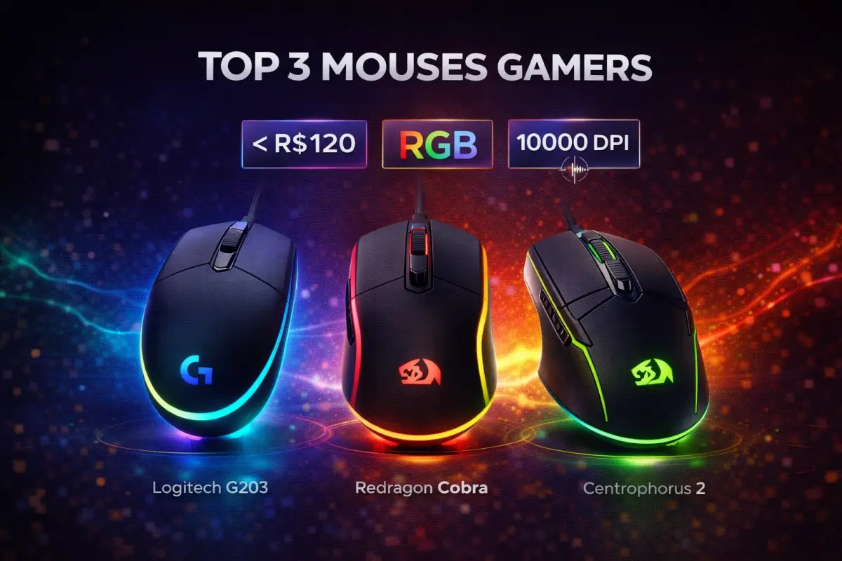 Logitech G203 vs Redragon Cobra: Qual o melhor mouse gamer?