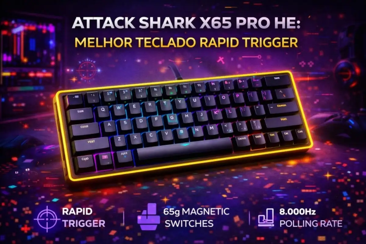 Attack Shark X65 Pro HE: o presente gamer perfeito para o Dia das Mães 2026