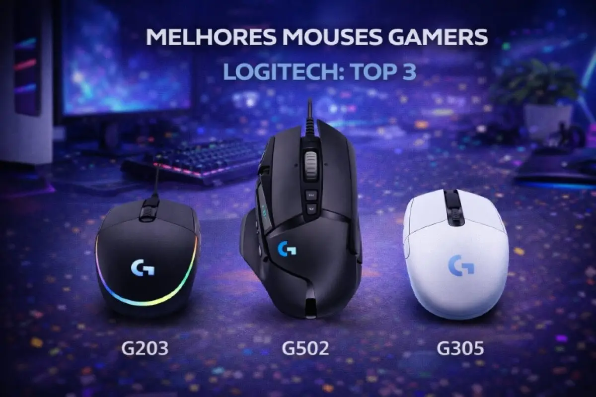 Qual mouse gamer Logitech escolher: G203, G502 HERO ou G305?