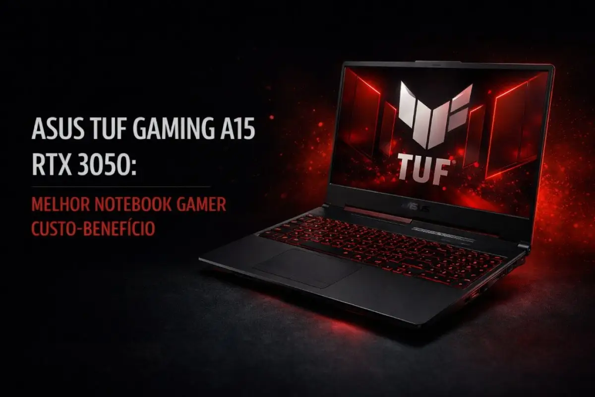 ASUS TUF Gaming A15 RTX 3050 em Abril 2026: Notebook Gamer Custo-Benefício
