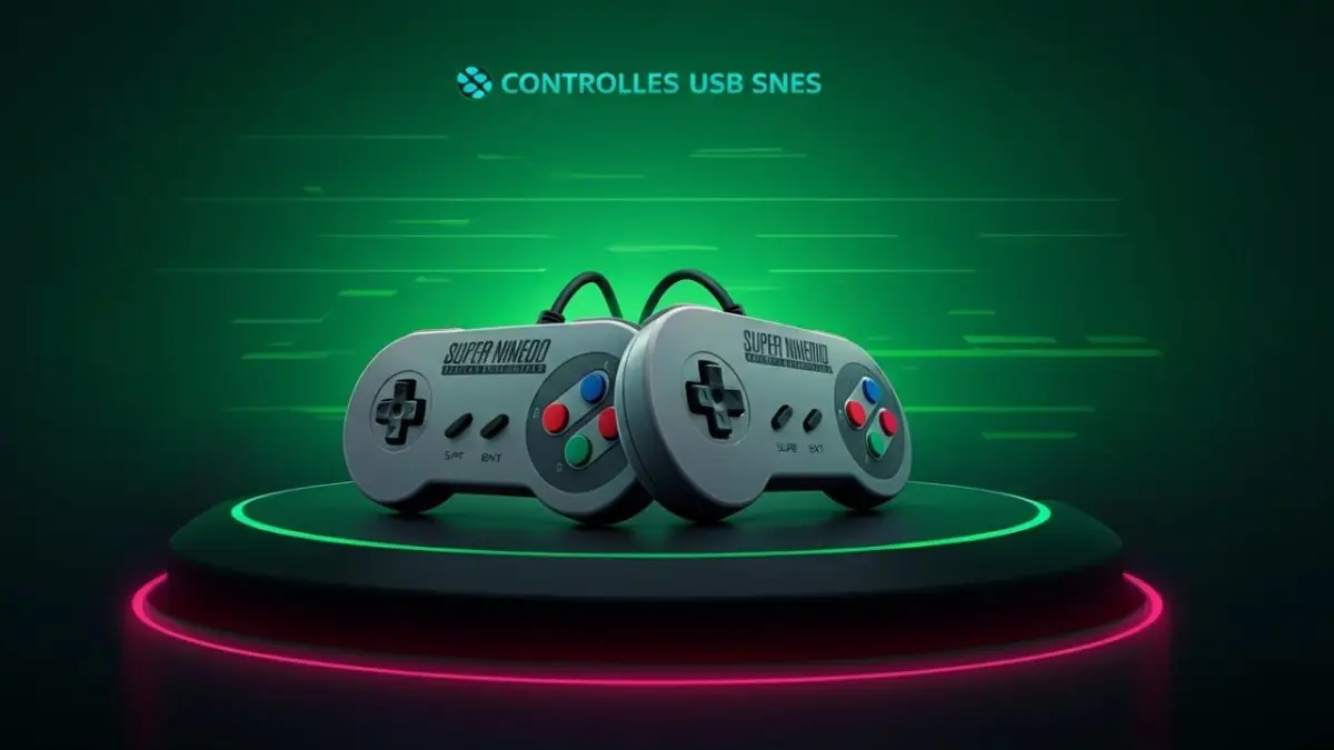 Dia dos Namorados 2026: 2 pacotes de controles USB Super NES SNES para reviver a nostalgia
