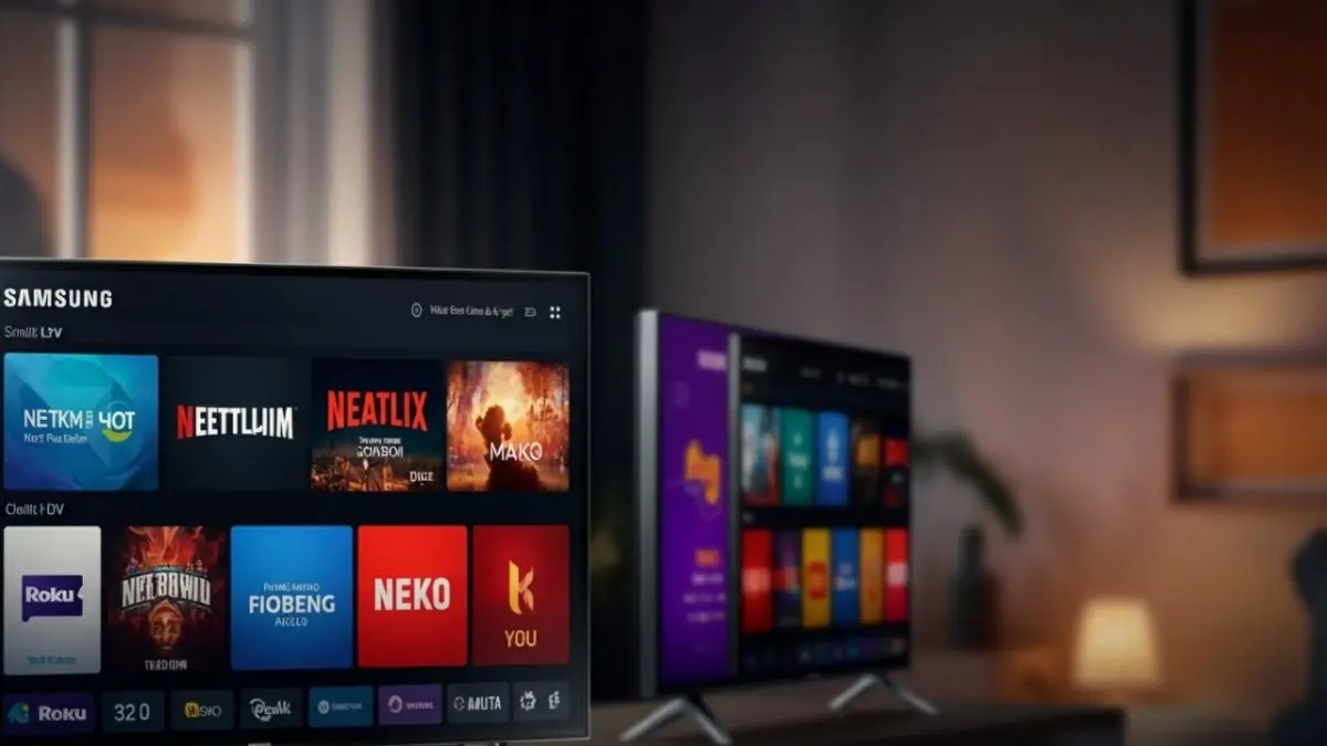 Qual Smart TV 32" HD Comprar? Samsung H5000F vs HQ vs Multi Roku
