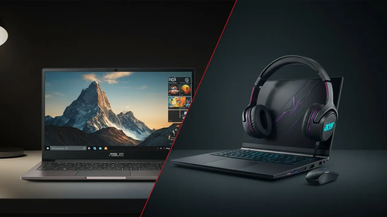 Dia dos Namorados 2026: Acer Nitro V15 vs ASUS VivoBook Go 15