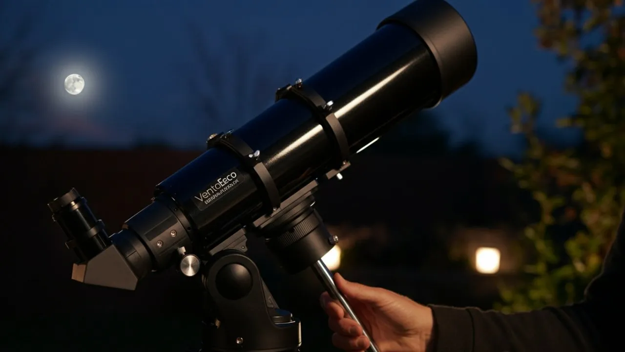 Telescópio Astronômico Profissional Portátil: explore o universo!