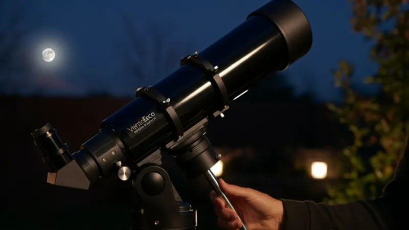 Telescópio Astronômico Profissional Portátil: explore o universo!