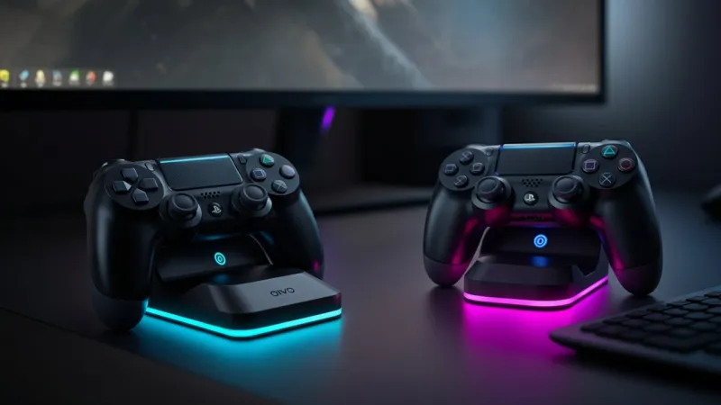 Carregador OIVO P4002 vs Base Dock Duplo USB: qual o melhor para PS4?